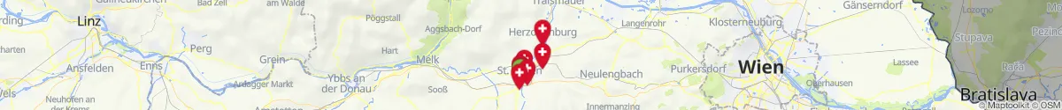 Kartenansicht für Apotheken-Notdienste in der Nähe von Radlberg (Sankt Pölten (Stadt), Niederösterreich)